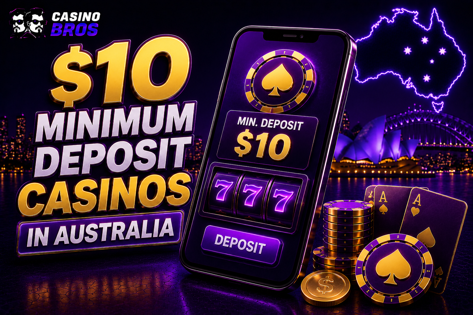 $10 Minimum Deposit Casinos in Australia