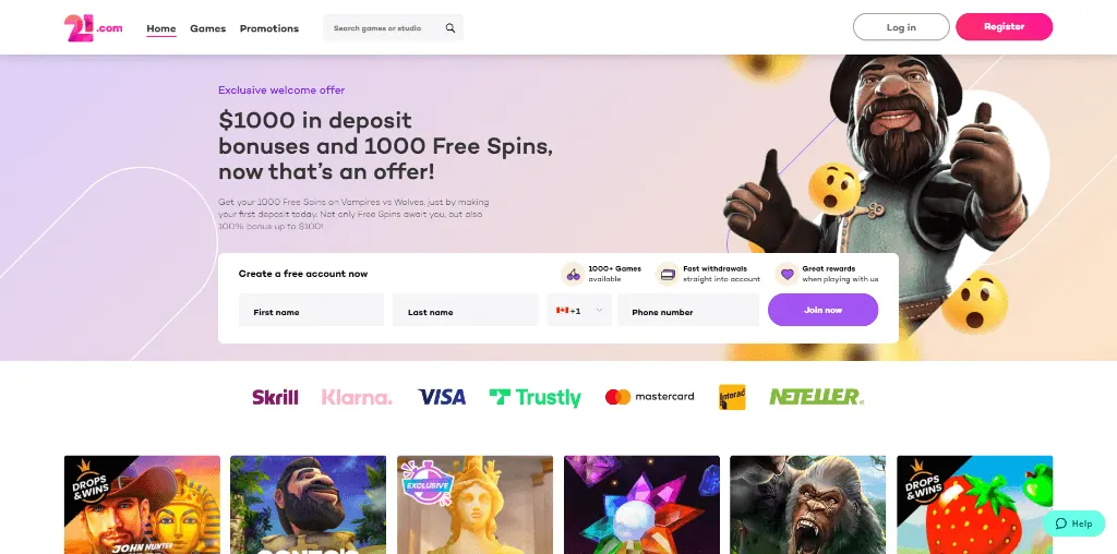 21com casino review