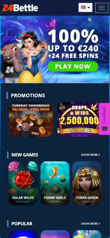 24Bettle Casino Bonus