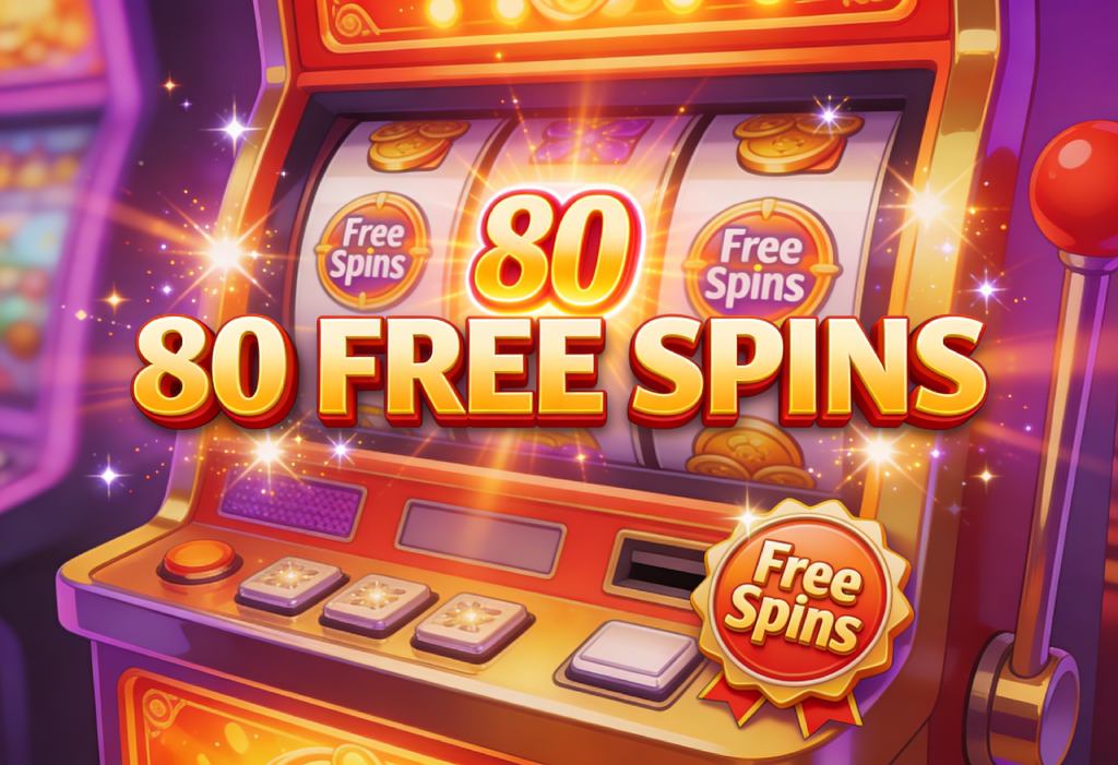 80 free spins no deposit bonus