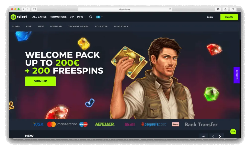 GSlot Casino Review
