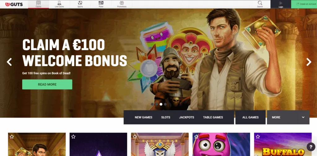Guts Casino Review