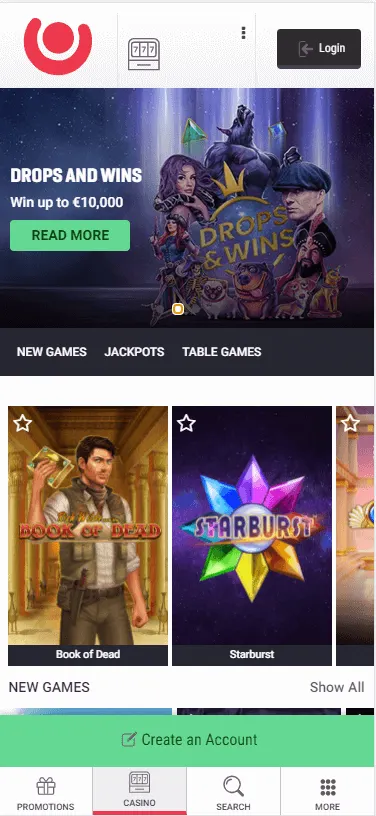 Guts Casino Bonus