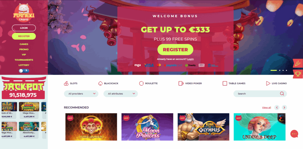 Maneki Casino Review