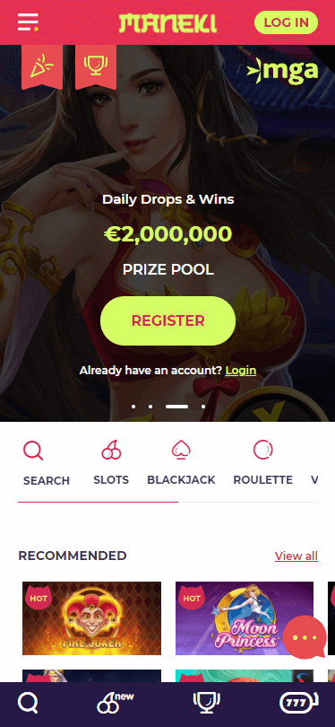 Maneki Casino Bonus