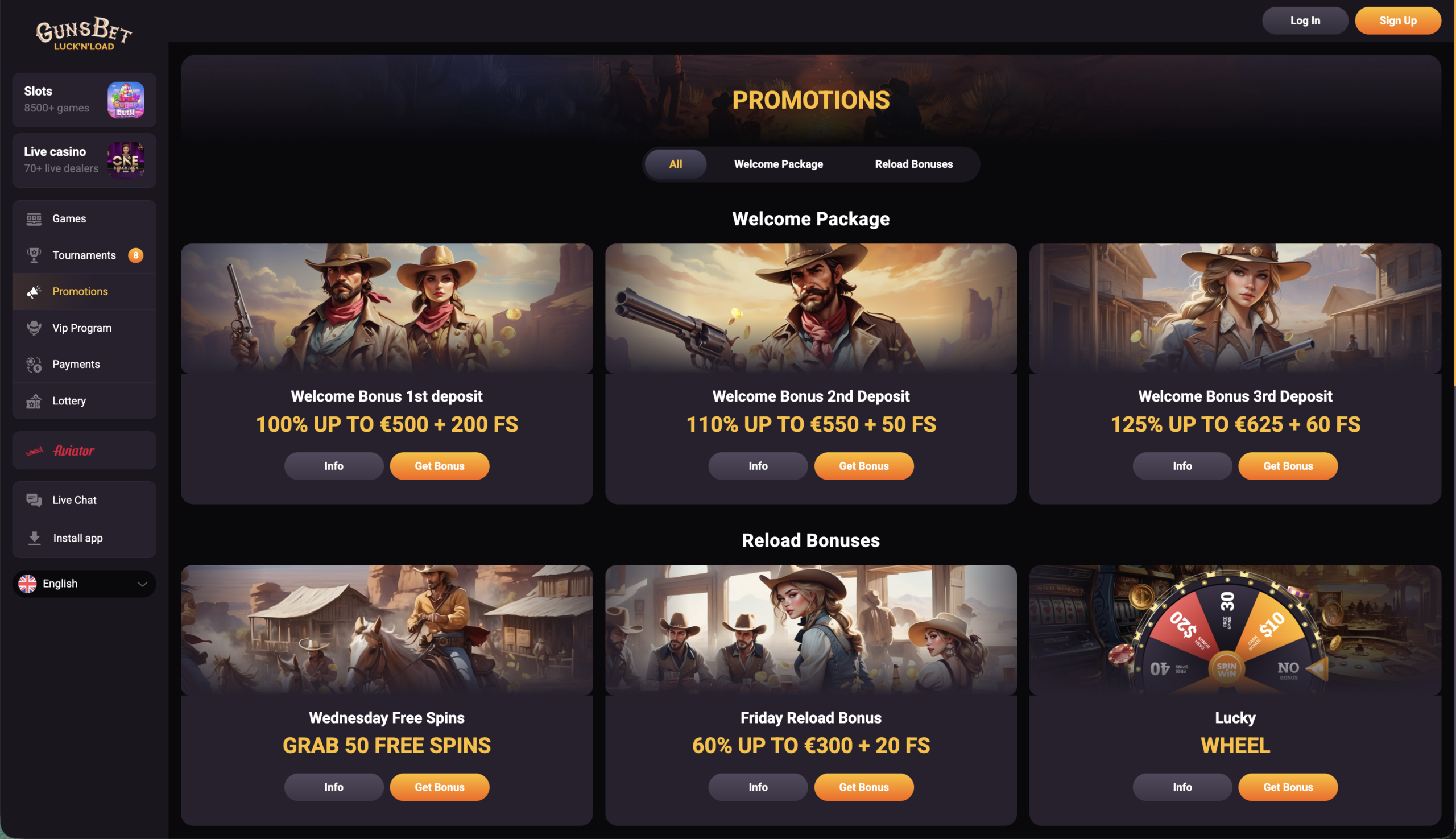 GunsBet Casino Bonuses and Promotions in Australia