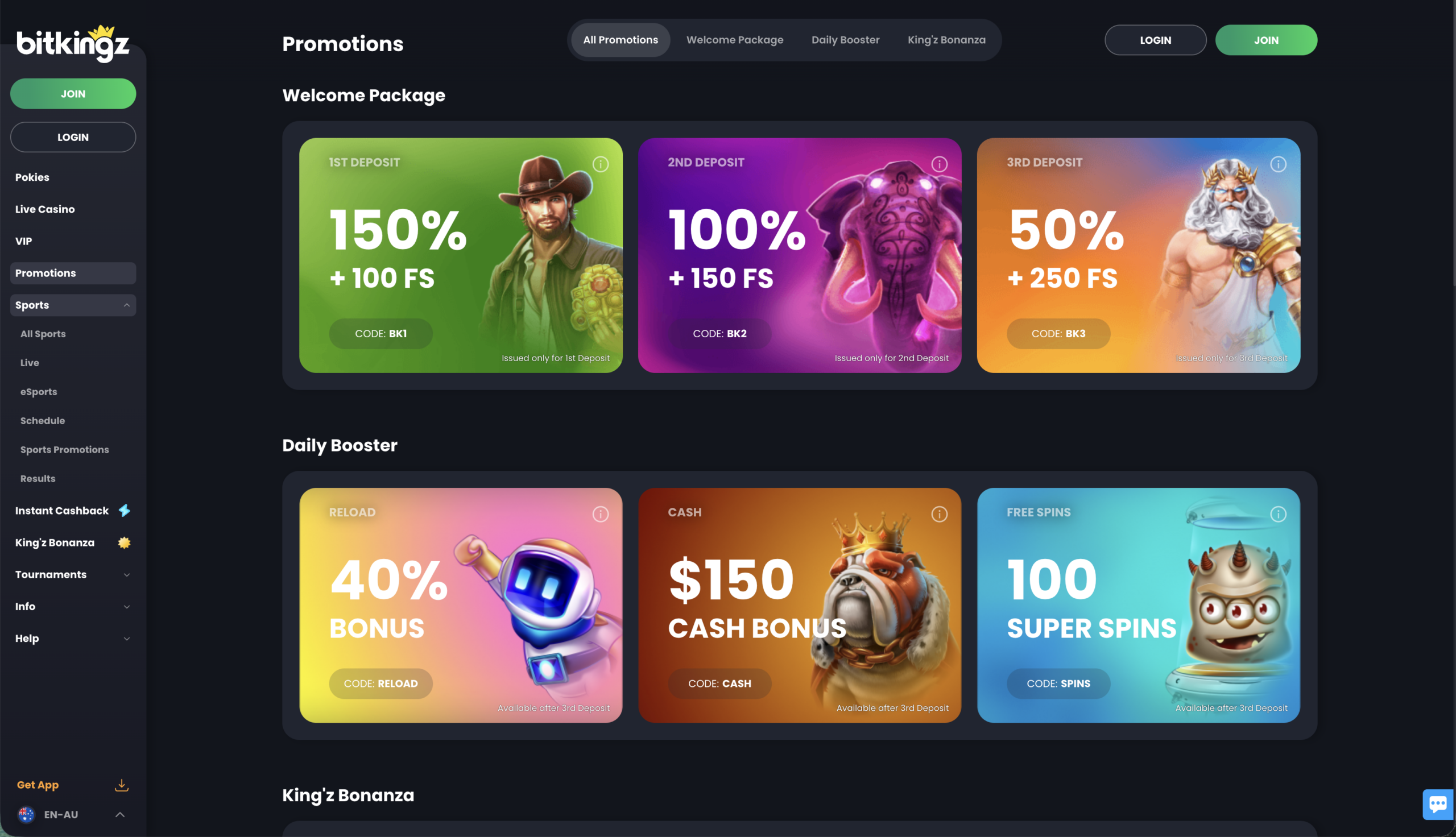 BitKingz Casino Bonuses and Promotions in Australia