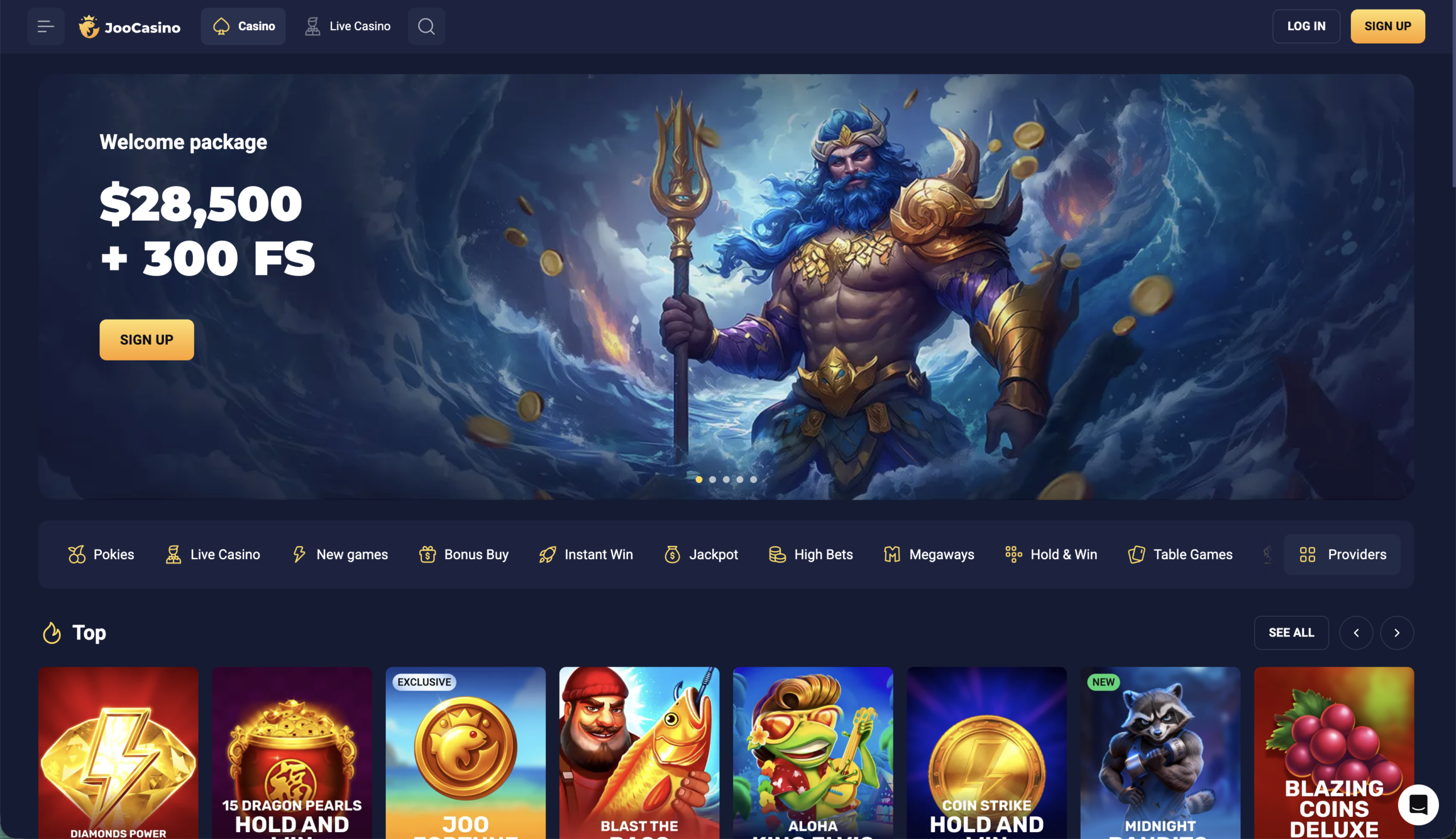 Joo Casino desktop