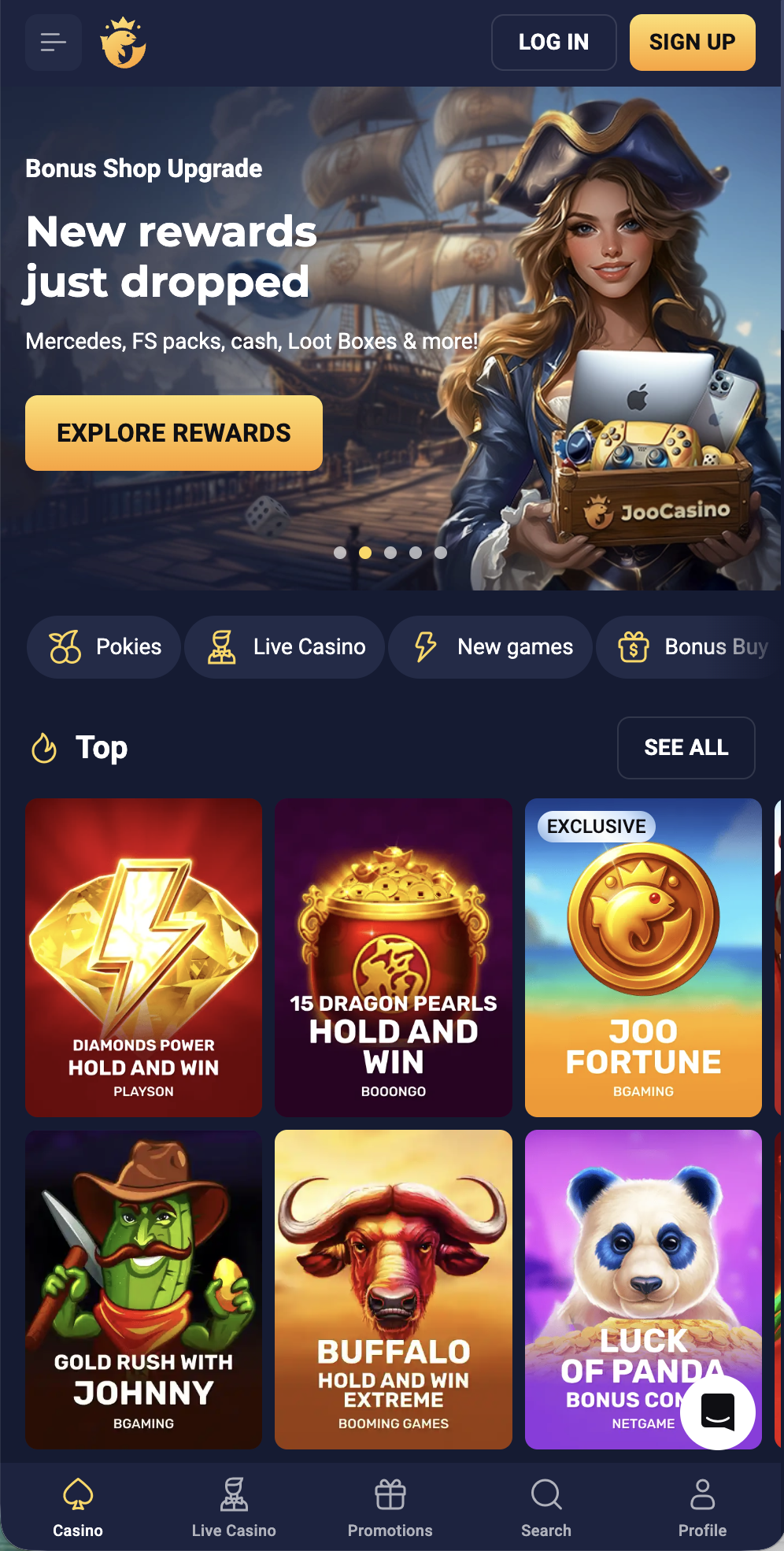 Joo Casino mobile