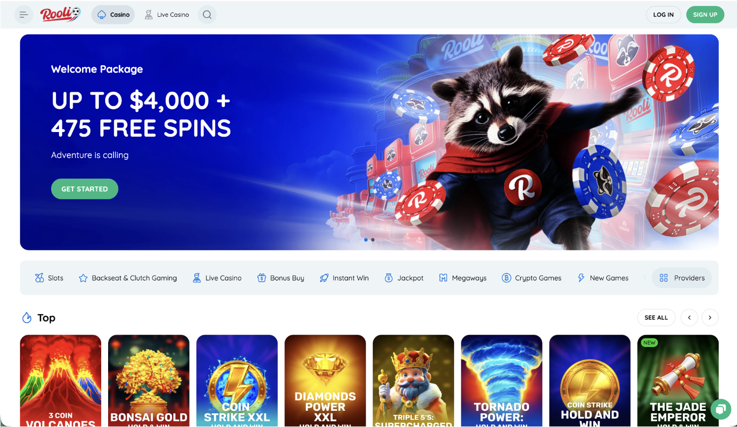 Rooli Casino - Recurring Crypto Cash on Deposits