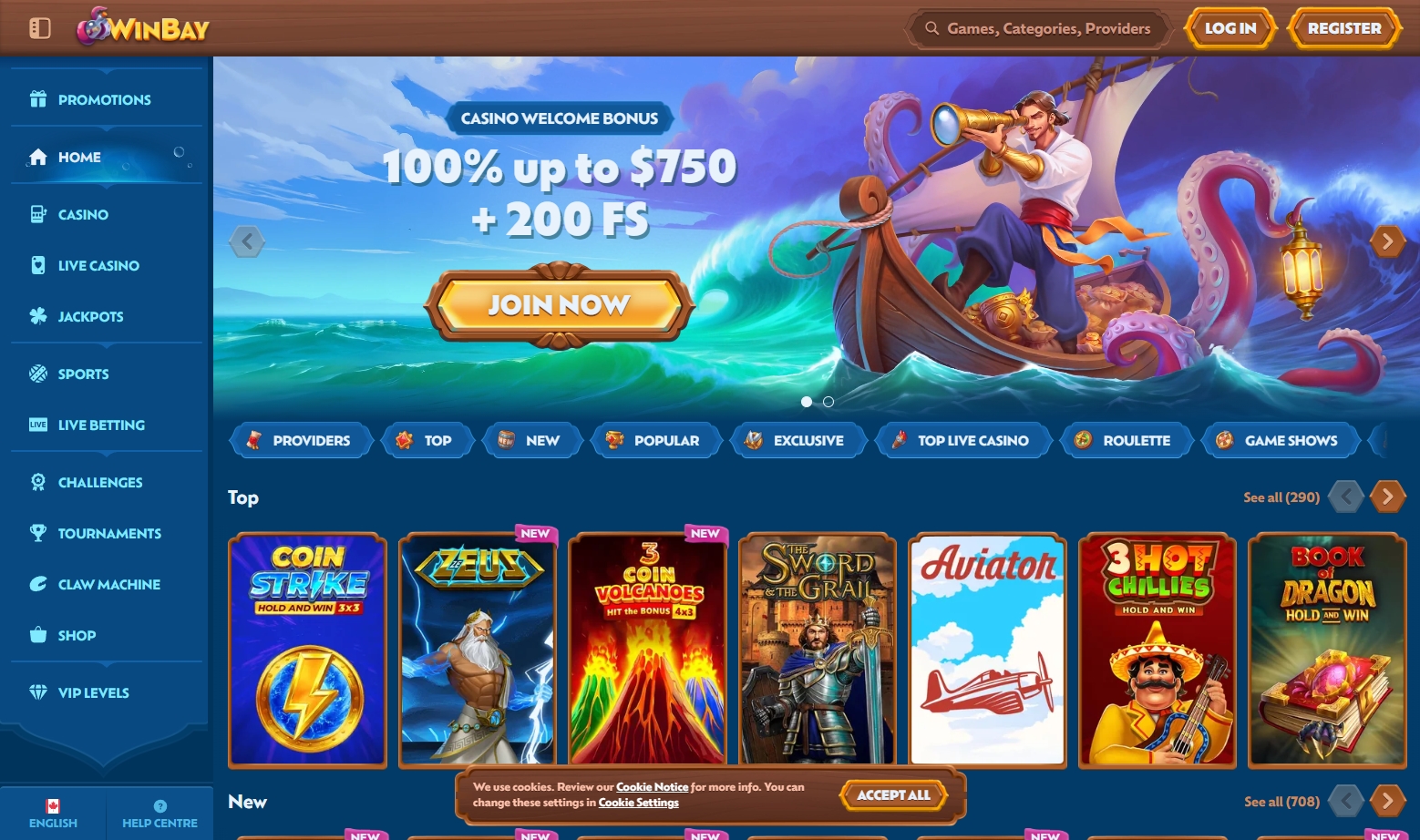 WinBay Casino review