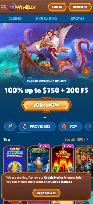 Winbay casino mobile