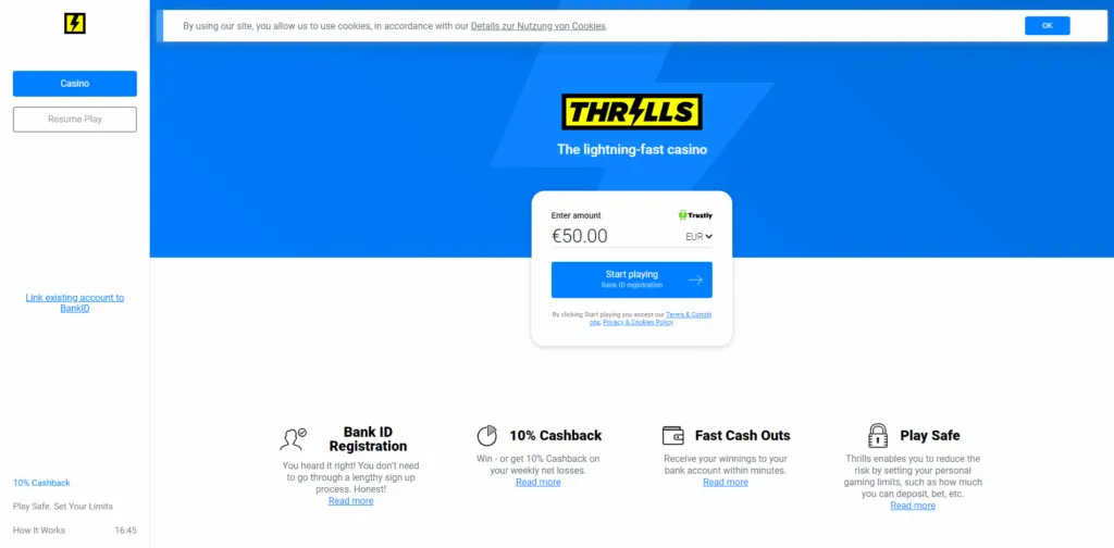 Thrills Casino Review