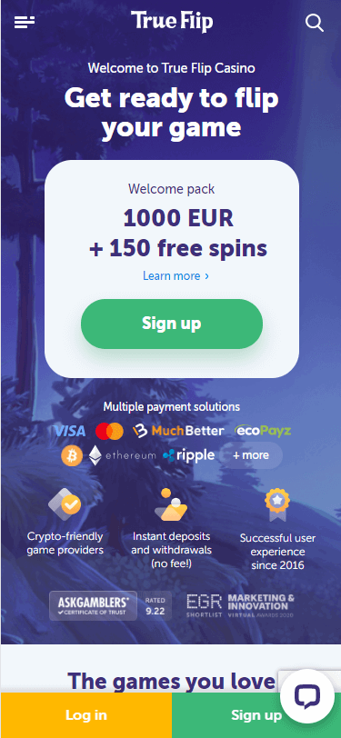 True Flip Casino Bonus