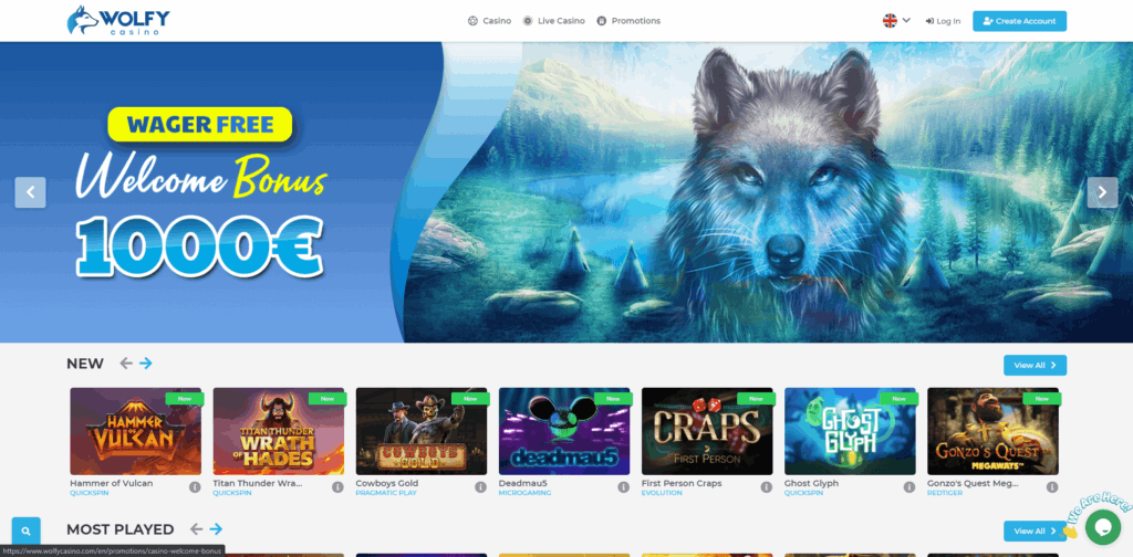 Wolfy Casino Review