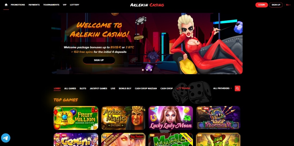 arlekin casino review