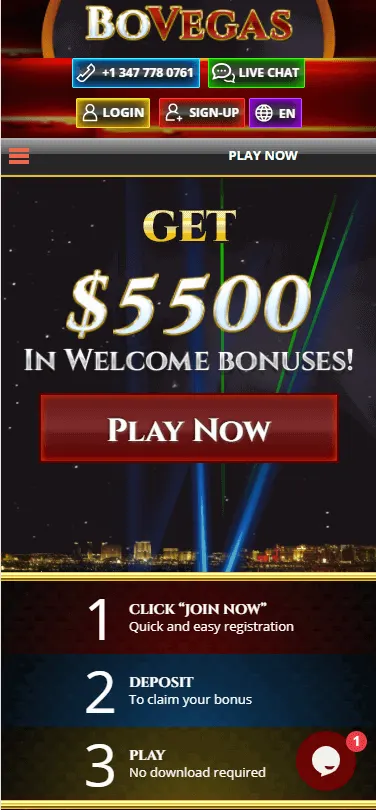 bovegas casino bonus
