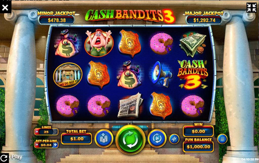 cash bandits 3 150 free spins no deposit