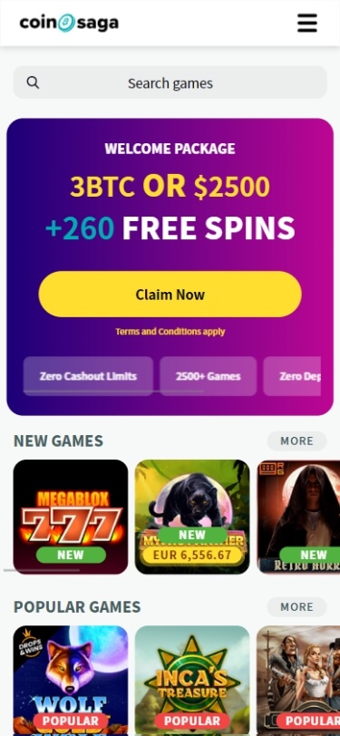 coinsaga casino bonus