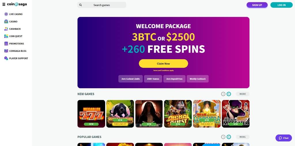 coinsaga casino review