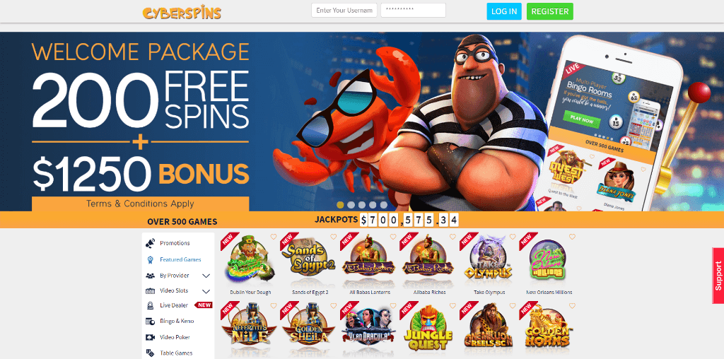 CyberSpins Casino Review