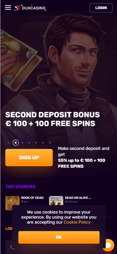 dux casino bonus