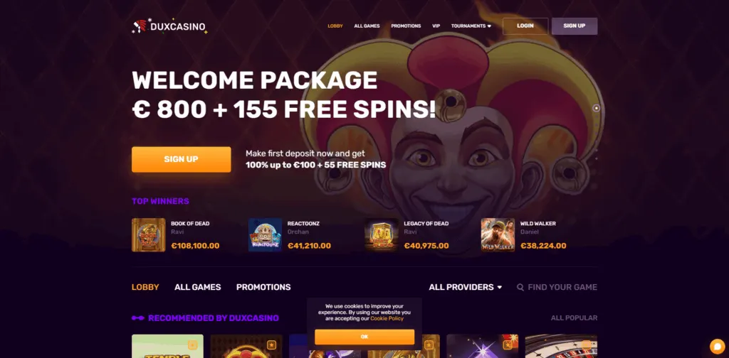 dux casino review