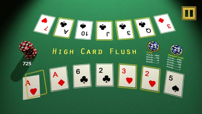 Flush with high cards