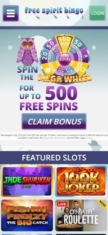 free spirit bingo casino bonus