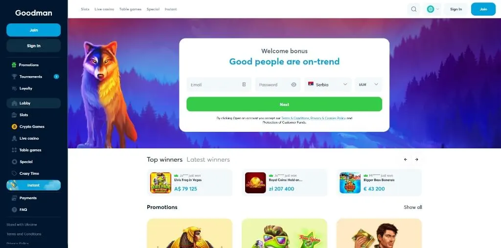 goodman casino review