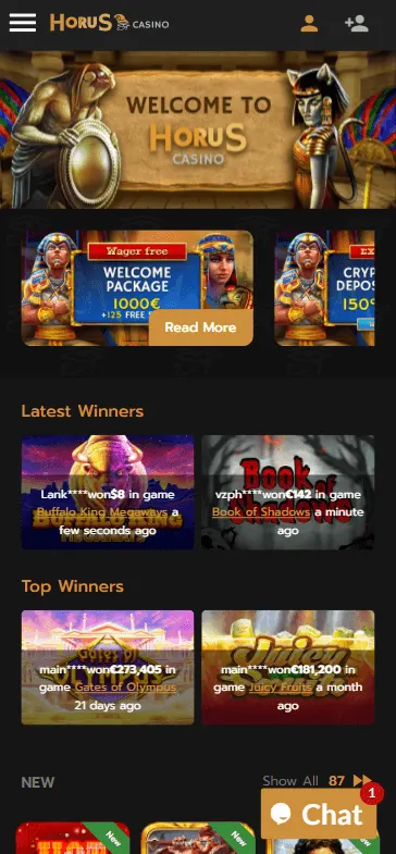 horus casino bonus