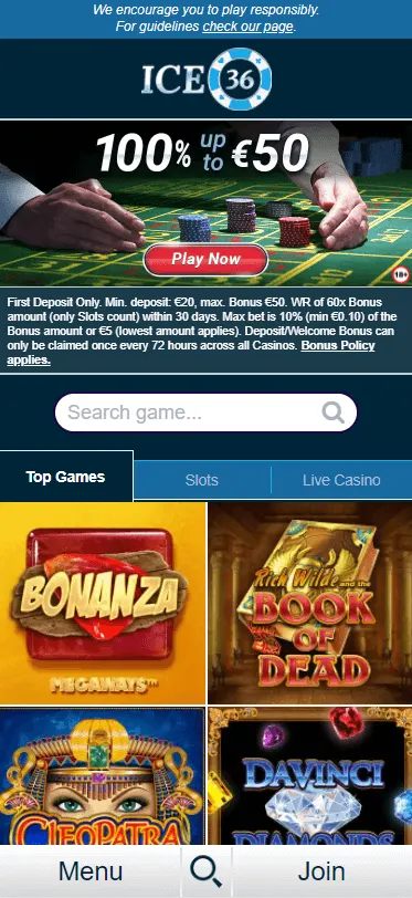 ice36 casino bonus