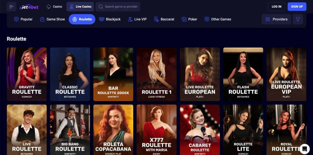 jet4bet casino roulette
