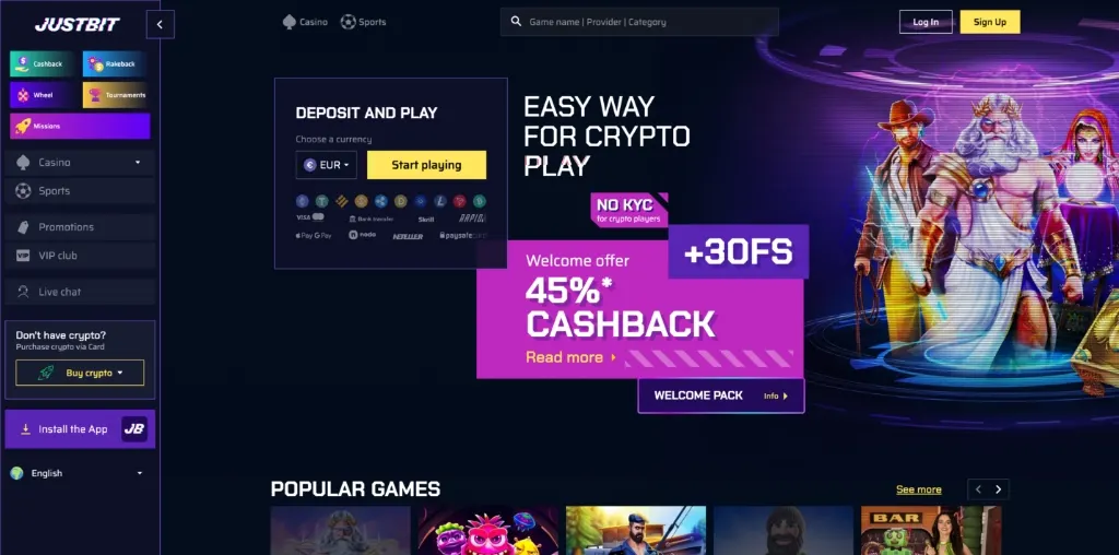 justbit casino review