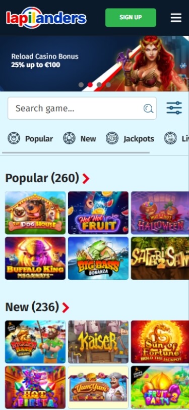 lapilanders casino bonus