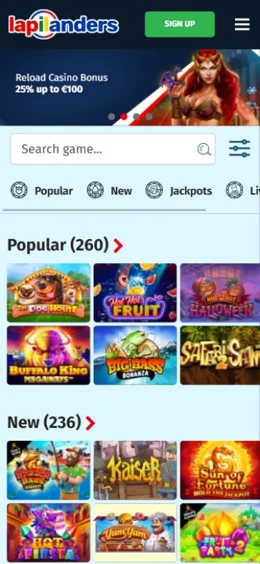lapilanders casino bonus