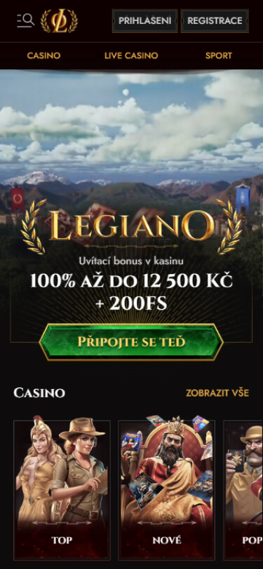 legiano casino bonus