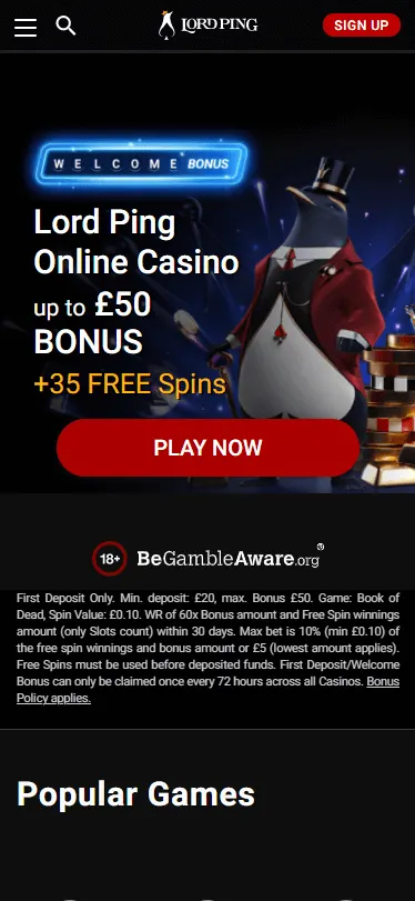LordPing Casino Bonus