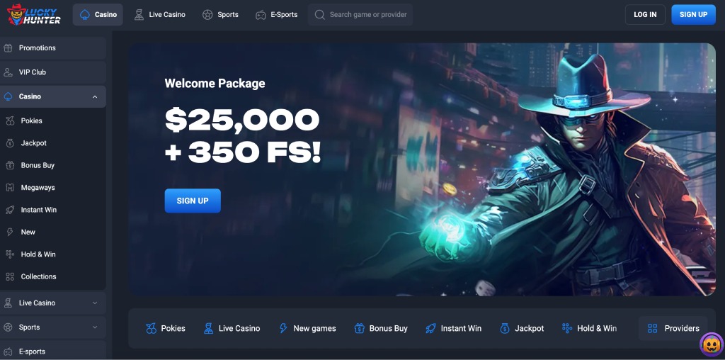 lucky hunter casino australia