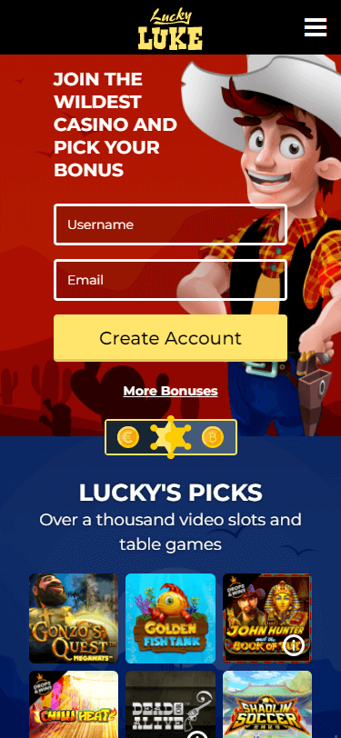 lucky luke casino no deposit bonus