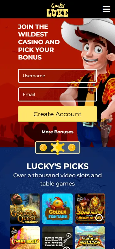 Lucky Luke Casino Bonus