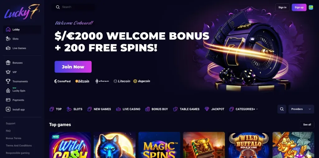 lucky7 casino review