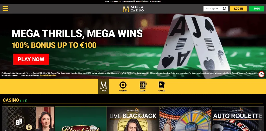 Mega Casino review