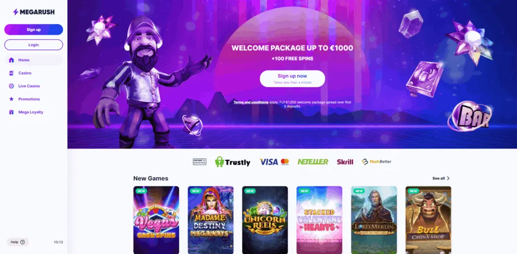 megarush casino review