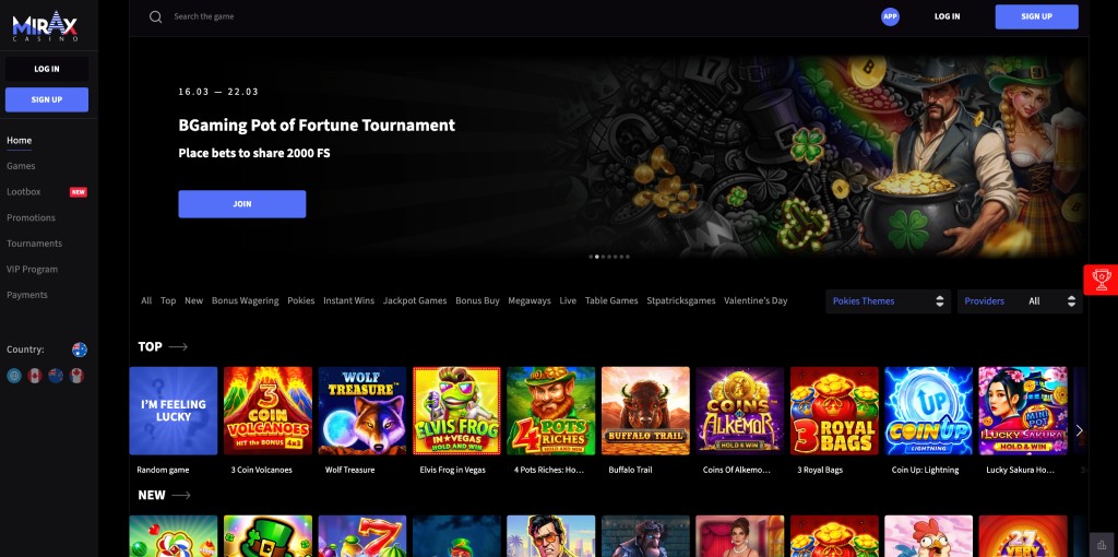 mirax casino $5 minimum deposit