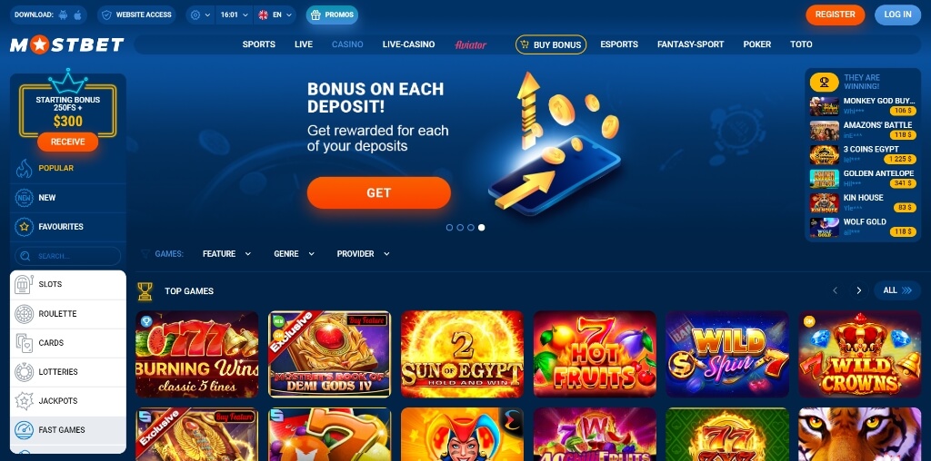 mostbet casino review