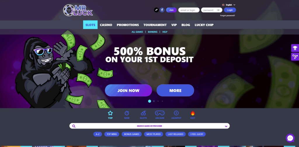 mr luck casino no deposit bonus