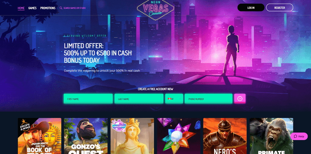 neon vegas casino review