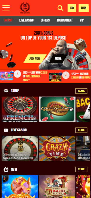 OG Casino Bonus