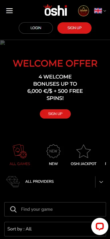 oshi bonus casino